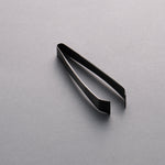 Rounded (Kanto Style) Black Oxidized with anti-slip Steel Fishbone Tweezers  120mm - Japannywholesale