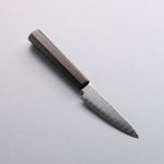 Kanjyo VG10 Damascus Migaki Finished Petty-Utility  105mm Ebony Wood Handle - Japannywholesale