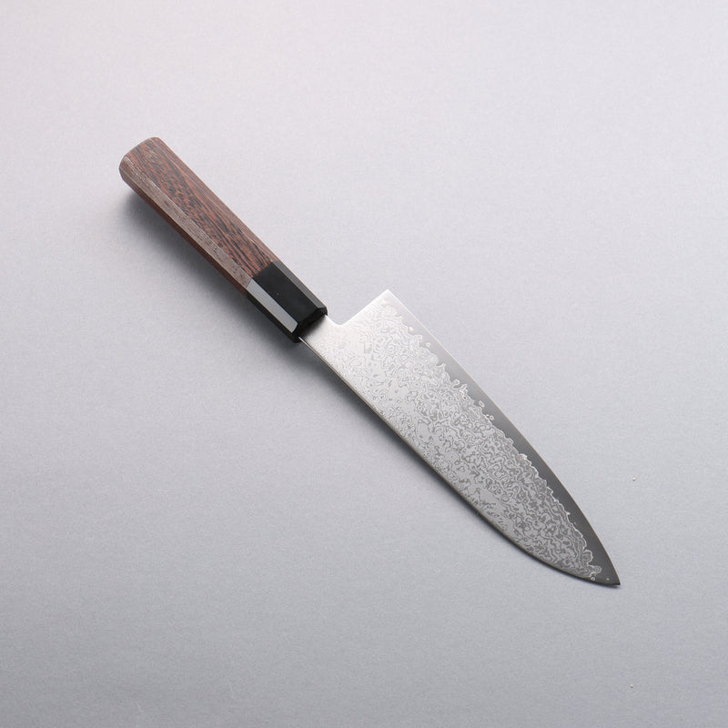 Seisuke VG10 Damascus Santoku  180mm Wenge Handle - Japannywholesale