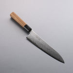 Seisuke VG10 Damascus Gyuto  210mm Teak (ferrule: Black Water Buffalo Horn) Handle - Japannywholesale