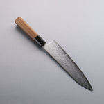 Seisuke VG10 Damascus Gyuto  210mm Teak (ferrule: Black Water Buffalo Horn) Handle - Japannywholesale