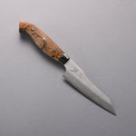 Yuto Kawagoe Blue Steel No.2 Kiritsuke Petty-Utility  125mm Spalted Wood Handle - Japannywholesale