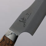 Yuto Kawagoe Blue Steel No.2 Kiritsuke Petty-Utility  125mm Spalted Wood Handle - Japannywholesale