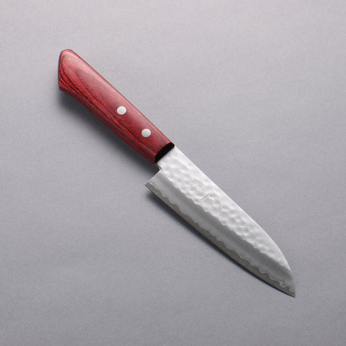 Kunihira VG1 Small Santoku  130mm Red Pakka wood Handle - Japannywholesale