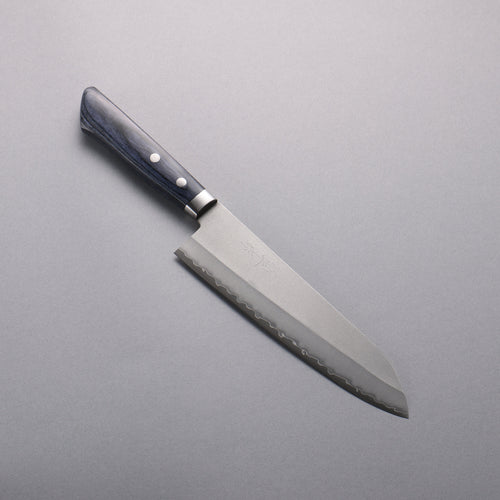 Kunihira VG1 Nashiji Gyuto  180mm Navy blue Pakka wood Handle - Japannywholesale