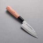 Kanetsune DSR-1K6 Hammered Deba  105mm Red Pakka wood Handle - Japannywholesale