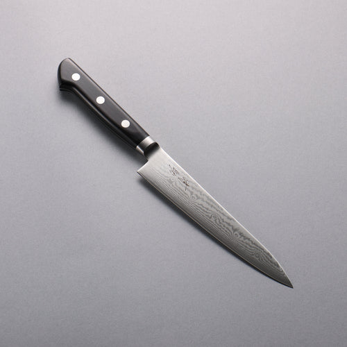 Seisuke VG10 33 Layer Damascus Petty-Utility  150mm Black Pakka wood Handle - Japannywholesale