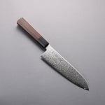 Seisuke SG2 Damascus Migaki Finished Santoku  180mm Wenge Handle - Japannywholesale