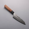 Sakai Takayuki SG2 Damascus Kengata Santoku  160mm Rosewood (Ferrule: Black Pakka Wood) Handle - Japannywholesale