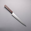 Hado Silver Steel No.3 Migaki Finished Sujihiki  240mm Lacquered (Kijiro-nuri) Handle - Japannywholesale