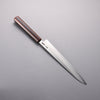 Hado Silver Steel No.3 Migaki Finished Sujihiki  240mm Lacquered (Kijiro-nuri) Handle - Japannywholesale