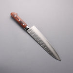 Seisuke VG10 Hammered Gyuto  210mm Mahogany Handle - Japannywholesale