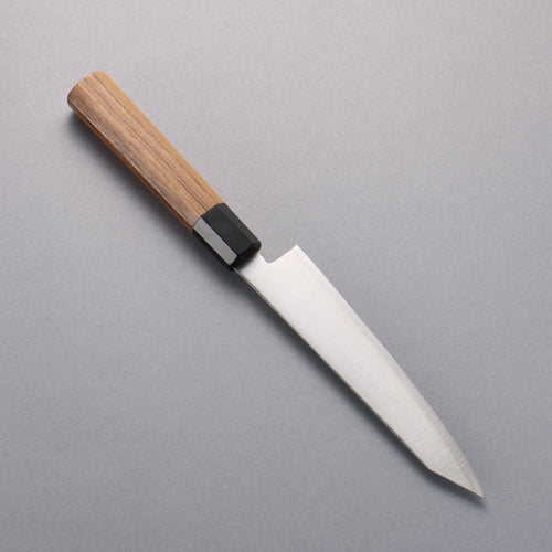 Seisuke SG2 Kiritsuke Petty-Utility  150mm Teak (ferrule: Black Water Buffalo Horn) Handle - Japannywholesale