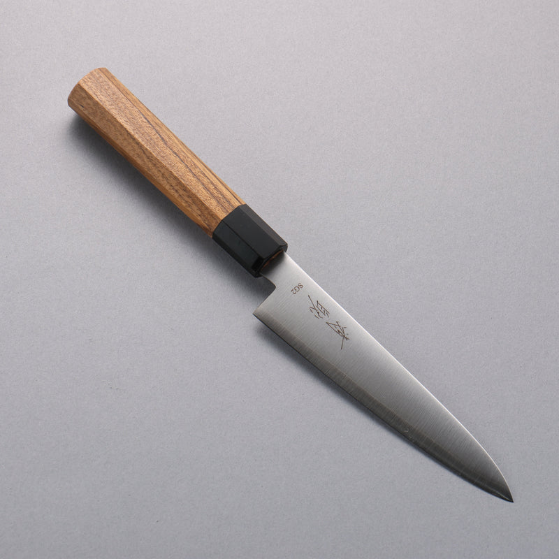 Seisuke SG2 Petty-Utility  135mm Teak (ferrule: Black Water Buffalo Horn) Handle - Japannywholesale