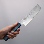 Sakai Takayuki VG10 33 Layer Damascus Nakiri  160mm Live oak Lacquered (Saiseki) Handle - Japannywholesale