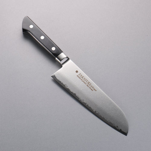 Sakai Takayuki Molybdenum 63 Layer Damascus Santoku  180mm - Japannywholesale