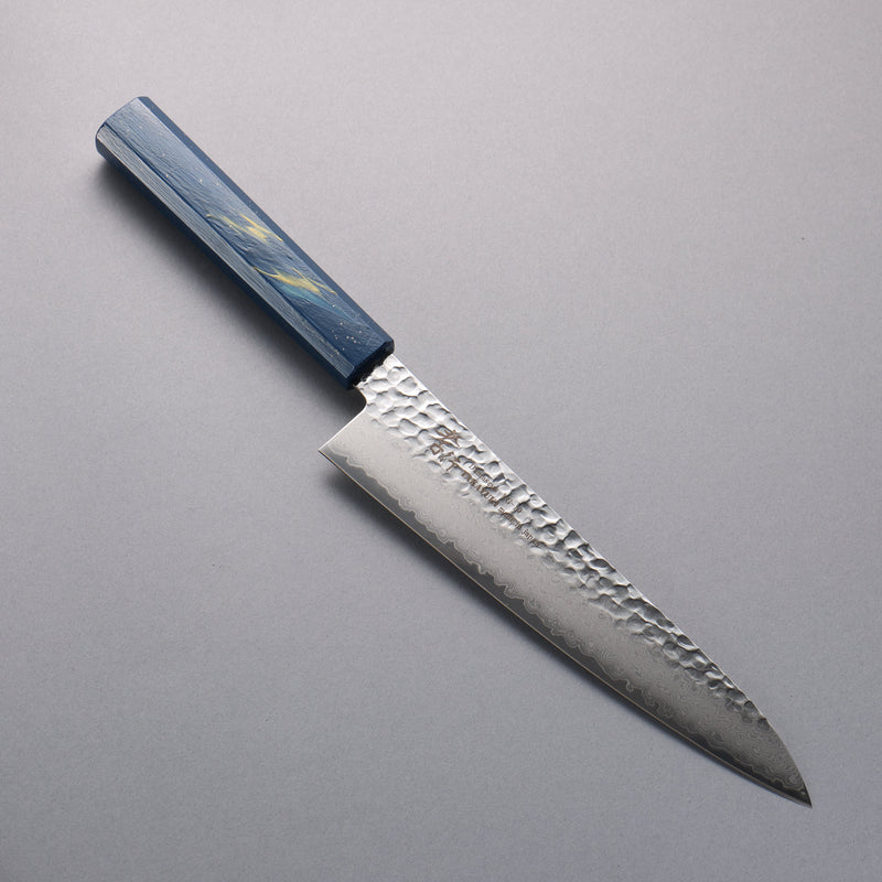 Sakai Takayuki VG10 33 Layer Damascus Gyuto  210mm Live oak Lacquered (Saiseki) Handle - Japannywholesale