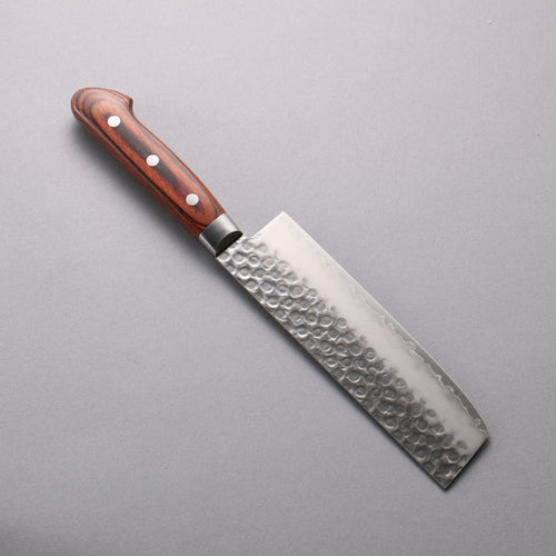 Seisuke VG10 Hammered Usuba  160mm Mahogany Handle - Japannywholesale