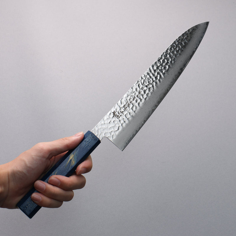 Sakai Takayuki VG10 33 Layer Damascus Gyuto  240mm Live oak Lacquered (Saiseki) Handle - Japannywholesale