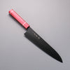 Sakai Takayuki Kurokage VG10 Hammered Teflon Coating Gyuto  240mm Live oak Lacquered (Kouseki) Handle - Japannywholesale