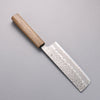 Oul White Steel No.1 Hammered Nakiri  165mm Oak Handle - Japannywholesale