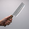 Oul White Steel No.1 Hammered Nakiri  165mm Oak Handle - Japannywholesale