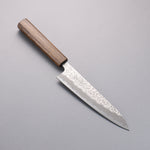 Oul White Steel No.1 Hammered Gyuto  180mm Oak Handle - Japannywholesale