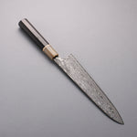 Seisuke SPG STRIX Black Damascus Gyuto  240mm Ebony (Maple Ring and Water Buffalo Ferrule) Handle - Japannywholesale