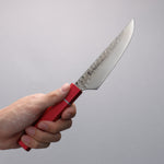 Sakai Takayuki VG10 33 Layer Damascus Steak  120mm Live oak Lacquered (Kouseki) Handle - Japannywholesale