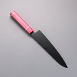 Sakai Takayuki Kurokage VG10 Hammered Teflon Coating Gyuto  210mm Live oak Lacquered (Kouseki) Handle - Japannywholesale