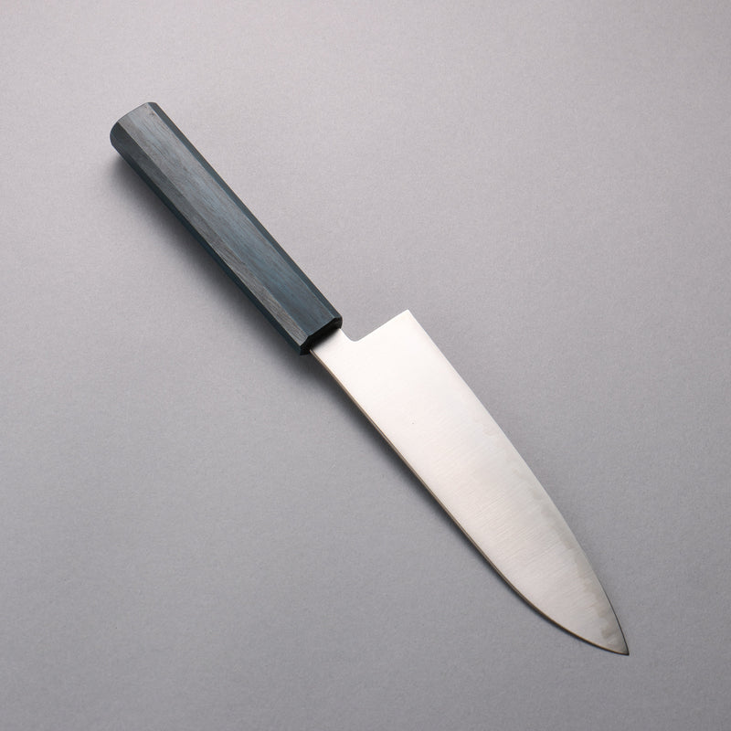 Seisuke Blue Super Migaki Polish Finish Santoku  180mm Blue Lacquered Handle - Japannywholesale