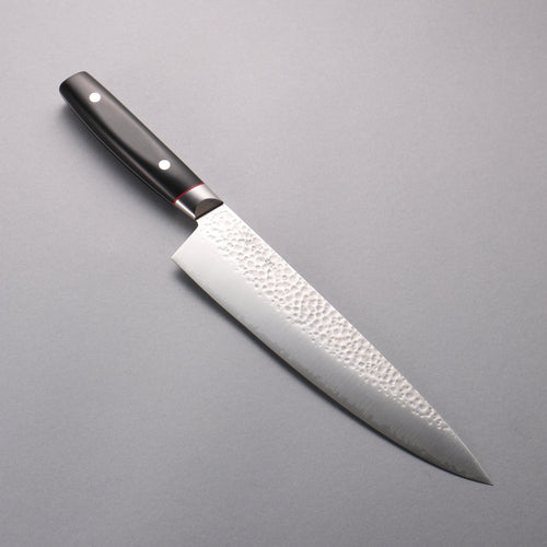 Seisuke PRO-J VG10 Hammered Gyuto  230mm Black Micarta Handle - Japannywholesale