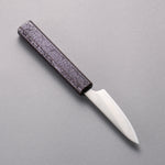 Seisuke White Steel No.1 Migaki Polish Finish Paring  80mm Oak with Purple Lacquer Handle - Japannywholesale