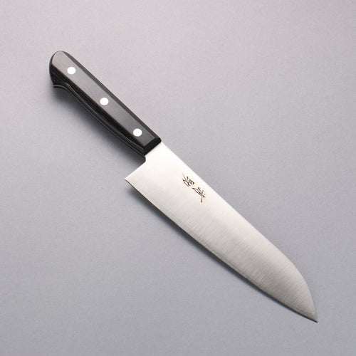 Seisuke SLD Migaki Polish Finish Santoku  180mm Black Pakka wood Handle - Japannywholesale