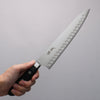 Seisuke Swedish Steel Gyuto Salmon  210mm Black Pakka wood Handle - Japannywholesale