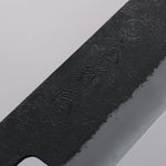 Tomoe Hozan White Steel No.2 Black Finished Gyuto  240mm Olive Tree and Black Resin Handle - Japannywholesale