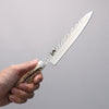 Sakai Takayuki VG10 33 Layer Damascus Petty-Utility  150mm Cow Bone Handle with Sheath - Japannywholesale