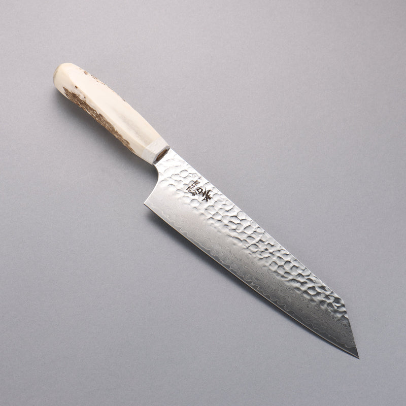 Sakai Takayuki VG10 33 Layer Damascus Kengata Gyuto  190mm Cow Bone Handle with Sheath - Japannywholesale