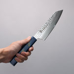 Sakai Takayuki VG10 33 Layer Damascus Kengata Santoku  160mm Live oak Lacquered (Saiseki) Handle - Japannywholesale