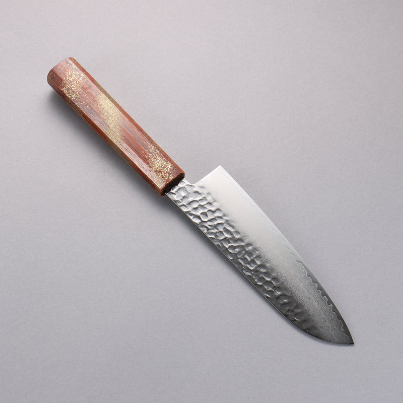 Sakai Takayuki VG10 33 Layer Damascus Santoku  170mm Live oak Lacquered (Seiren) Handle - Japannywholesale