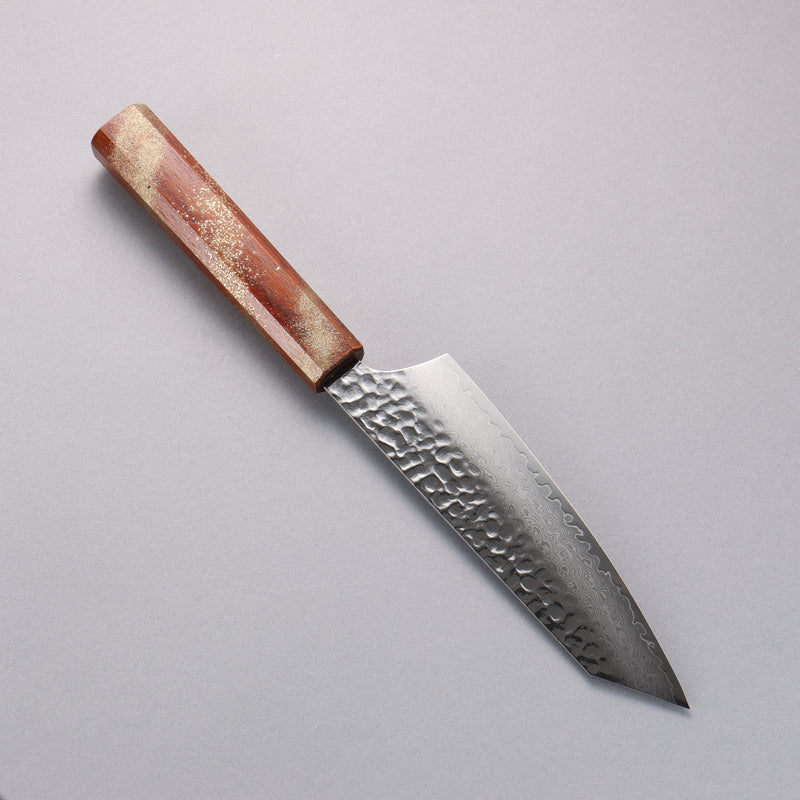 Sakai Takayuki VG10 33 Layer Damascus Kengata Santoku  160mm Live oak Lacquered (Seiren) Handle - Japannywholesale