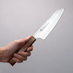 Sakai Takayuki VG10 33 Layer Damascus Kengata Santoku  160mm Live oak Lacquered (Seiren) Handle - Japannywholesale