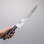 Sakai Takayuki VG10 33 Layer Damascus Sujihiki  240mm Live oak Lacquered (Saiseki) Handle - Japannywholesale