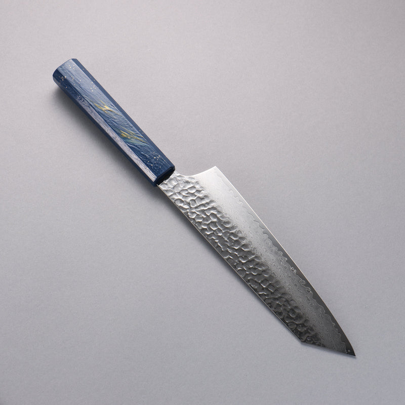 Sakai Takayuki VG10 33 Layer Damascus Kengata Gyuto  190mm Live oak Lacquered (Saiseki) Handle - Japannywholesale