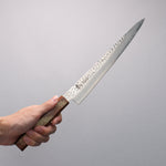 Sakai Takayuki VG10 33 Layer Damascus Sujihiki  240mm Live oak Lacquered (Seiren) Handle - Japannywholesale