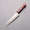 Nao Yamamoto Silver Steel No.3 Nashiji Petty-Utility  160mm Red Pakka wood Handle - Japannywholesale