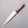 Nao Yamamoto Silver Steel No.3 Nashiji Petty-Utility  160mm Red Pakka wood Handle - Japannywholesale