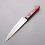 Nao Yamamoto Silver Steel No.3 Nashiji Petty-Utility  160mm Red Pakka wood Handle - Japannywholesale