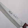 Nao Yamamoto Silver Steel No.3 Nashiji Petty-Utility  160mm Red Pakka wood Handle - Japannywholesale