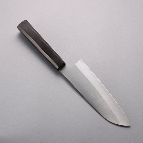 Makoto Kurosaki VG10 Nashiji Santoku  170mm Ebony Wood Handle - Japannywholesale